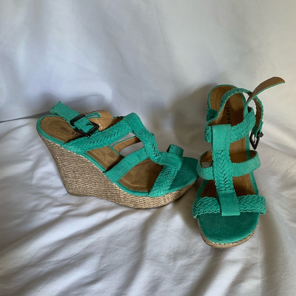 Teal wedges